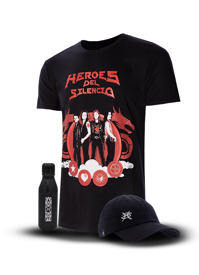 Combo de productos de la tienda oficial de Héroes Del Silencio